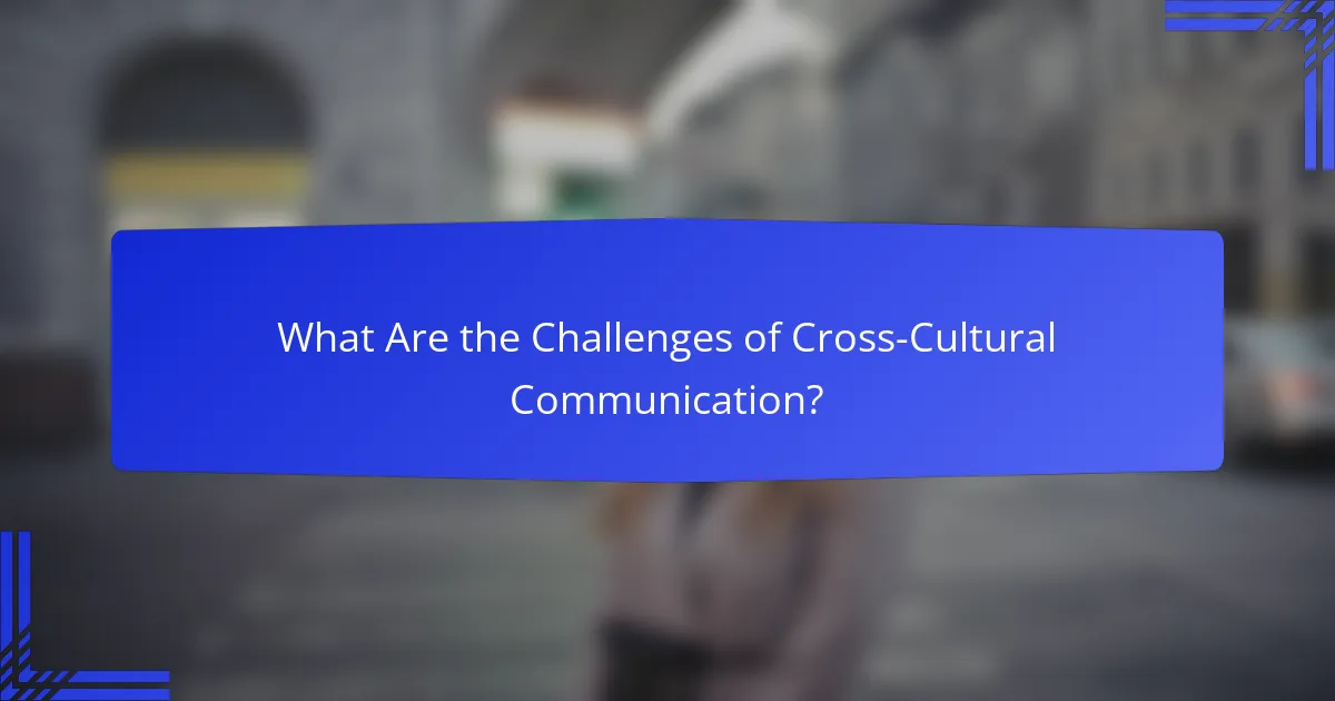 What Are the Challenges of Cross-Cultural Communication?