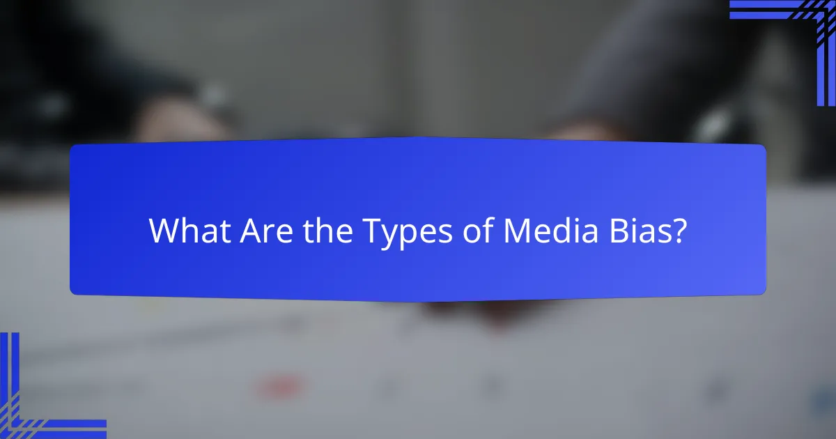 What Are the Types of Media Bias?